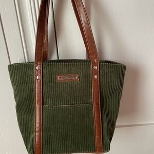 Green and Brown Small Tote Bag